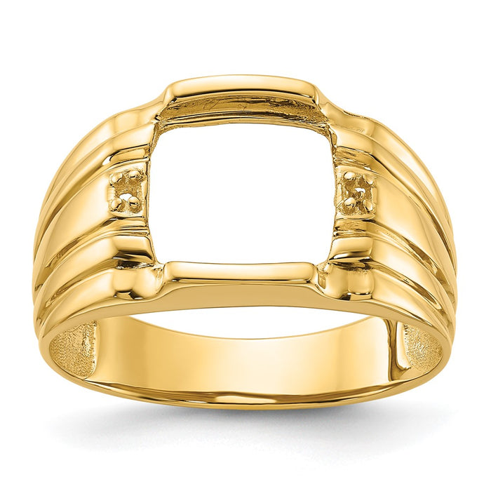 14k Men's ring mounting (Y1548)