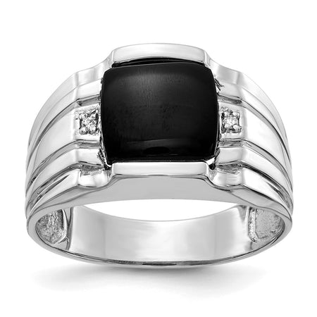 14k White Gold Men's ring mounting (Y1549)