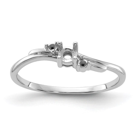 14k White Gold .14ct. Diamond Ring Mounting (Y1634)