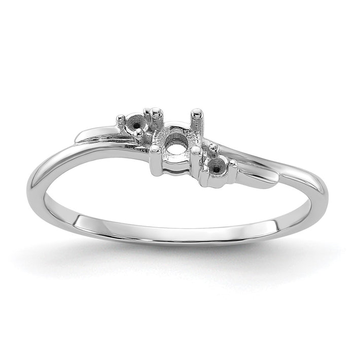 14k White Gold .14ct. Diamond Ring Mounting (Y1634)