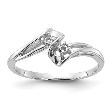 14k White Gold .05ct. Diamond Ring Mounting (Y1666)