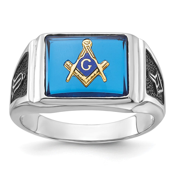14k Yellow masonic ring mounting (Y4109Y)