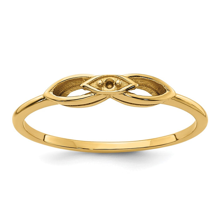 14k .01ct. Diamond Ring Mounting (Y4258)