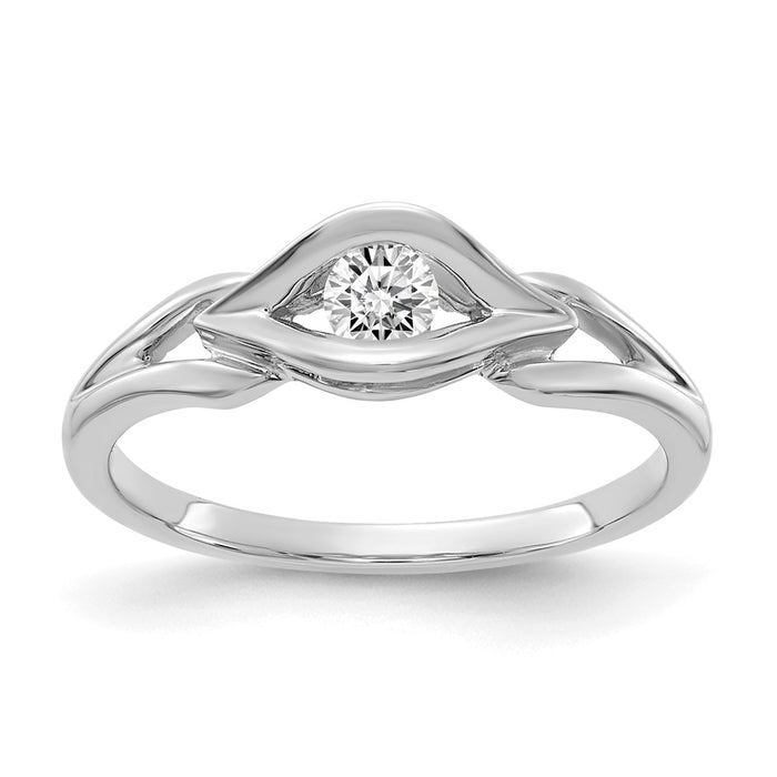 14k White Gold Diamond Ring Mounting (Y4291)