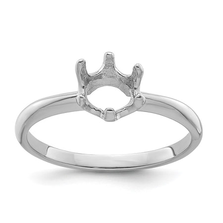 14k White Gold 5.5mm Pearl Ring Mounting (Y4353)