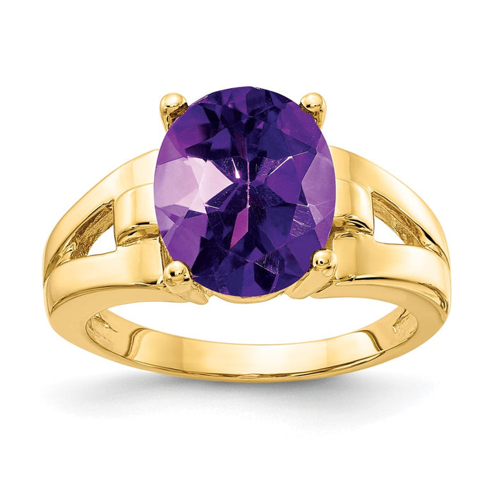 14k 11x9mm Oval Gemstone Ring Mounting (Y4546)
