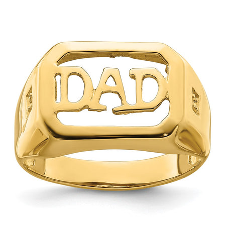 14k Dad's Ring Mounting only (Y6129)