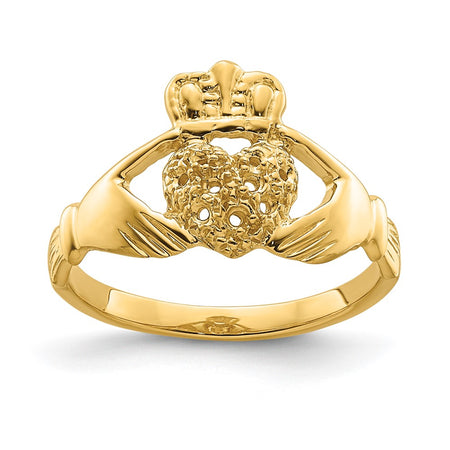 14ky Claddagh Ring Mounting (Y6307)